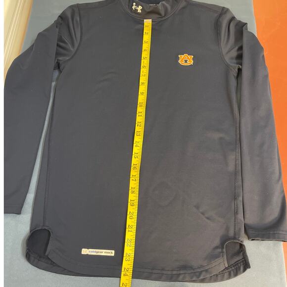 Under Armour ColdGear Fitted Long Sleeve Mock Neck Navy Blue Size Small - Picture 10 of 11